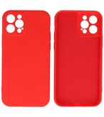 2.0mm Dikke Fashion Telefoonhoesje Backcover - Siliconen Hoesje - iPhone 12 - iPhone 12 Pro - Rood