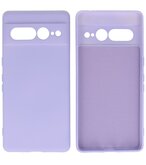 Fashion Color TPU Hoesje Google Pixel 7 Pro Paars