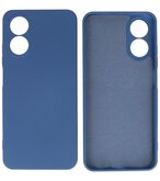 Fashion Color TPU Hoesje OPPO A18 Navy