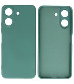 Fashion Color TPU Hoesje Xiaomi Redmi 13C 4G Donker Groen