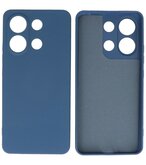 Fashion Color TPU Hoesje Xiaomi Redmi Note 13 4G Navy