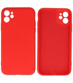 2.0mm Dikke Fashion Telefoonhoesje - Siliconen Hoesje voor iPhone 11 - Rood