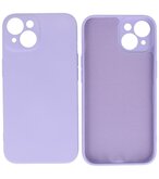 iPhone 14 Hoesje - 2.0mm Dikke Fashion Telefoonhoesje Backcover - Paars