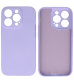 iPhone 14 Pro Hoesje - 2.0mm Dikke Fashion Telefoonhoesje Backcover - Paars