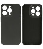 iPhone 14 Pro Hoesje - 2.0mm Dikke Fashion Telefoonhoesje Backcover - Zwart