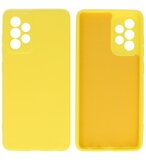 2.0mm Dikke Fashion Backcover Telefoonhoesje voor Samsung Galaxy A52 / A52 5G - Geel