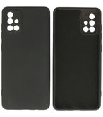 Fashion Backcover Telefoonhoesje voor Samsung Galaxy A71 - Zwart