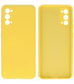 Fashion Backcover Telefoonhoesje voor Samsung Galaxy S20 - Geel