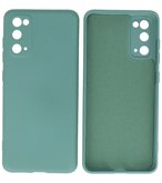 Fashion Backcover Telefoonhoesje voor Samsung Galaxy S20 - Donker Groen