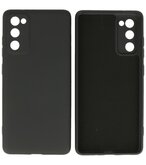 2.0mm Dikke Fashion Telefoonhoesje Backcover - Siliconen Hoesje - Samsung Galaxy S20 FE - Zwart