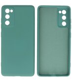 2.0mm Dikke Fashion Telefoonhoesje Backcover - Siliconen Hoesje - Samsung Galaxy S20 FE - Army Green