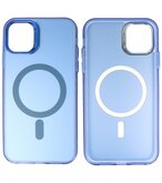 Magsafe Hoesje Geschikt voor iPhone 11 - Magnetisch Smartphone Hoesje - Navy