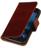 Rood Slangen / Snake Design Book Cover Hoesje voor Samsung Galaxy J1 2015 Rood Slangen / Snake Design Book Cover Hoesje voor Samsung Galaxy J1 2015
