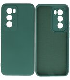 Fashion Color TPU Hoesje Oppo Reno 12 Pro 5G Donker Groen
