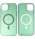 IMD Magnetic Fashion Color Hard Case iPhone 16 Donker Groen