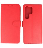 Samsung Galaxy S24 Ultra Hoesje Book Case Portemonnee Telefoonhoesje - Rood