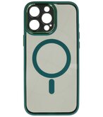 Magsafe Aluminium Camera Beschermer Hoesje voor iPhone 16 Pro Donker Groen