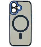 Magsafe Aluminium Camera Beschermer Hoesje voor iPhone 16 Blauw