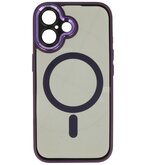 Magsafe Aluminium Camera Beschermer Hoesje voor iPhone 16 Paars