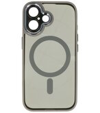 Magsafe Aluminium Camera Beschermer Hoesje voor iPhone 16 Grijs