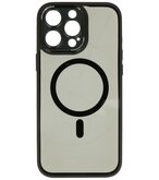Magsafe Aluminium Camera Beschermer Hoesje voor iPhone 15 Pro Max Zwart