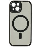 Magsafe Aluminium Camera Beschermer Hoesje voor iPhone 15 Zwart