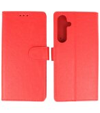 Samsung Galaxy S24 FE Hoesje Book Case Portemonnee Telefoonhoesje - Rood