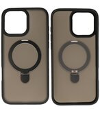 Magsafe Mat Transparant - Camera Beschermer Case met Staande Functie voor iPhone 16 Pro Zwart
