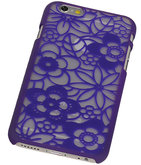 Hoesje voor Apple iPhone 6 - Lotus Hardcase Paars