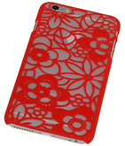 Hoesje voor Apple iPhone 6 Plus - Lotus Hardcase Rood