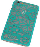 Hoesje voor Apple iPhone 6 Plus - Lotus Hardcase Turquoise