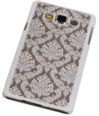 Hoesje voor Samsung Galaxy A7 2015 - Brocant Hardcase Wit
