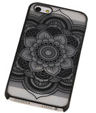 Hoesje voor Apple iPhone 5/5S - Roma Hardcase Zwart