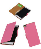 Hoesje voor Huawei P8 Roze Booktype