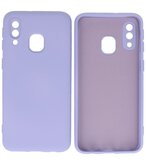 Fashion Color TPU Hoesje Samsung Galaxy A40 Paars