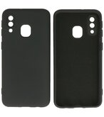 Fashion Color TPU Hoesje Samsung Galaxy A40 Zwart