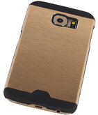 Lichte Aluminium Hardcase Hoesje voor Samsung Galaxy S6 G920F Goud