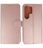 Samsung Galaxy S25 Ultra Hoesje Book Case Portemonnee Telefoonhoesje - Rose Goud