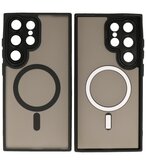 Mat-Transparent met Camera Beschermer Case voor Samsung Galaxy S25 Ultra Zwart