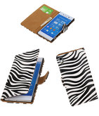 Hoesje voor Sony Xperia Z4/Z3 Plus Zebra Booktype Wallet