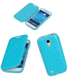 Bestcases Turquoise TPU Booktype Motief Hoesje voor Samsung Galaxy S4 mini Bestcases Turquoise TPU Booktype Motief Hoesje voor Samsung Galaxy S4 mini