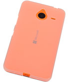 Hoesje voor Microsoft Lumia 640 XL TPU Transparant Wit