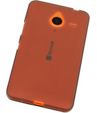 Hoesje voor Microsoft Lumia 640 XL TPU Transparant Grijs