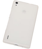 Hoesje voor Huawei Ascend P7 TPU Transparant Wit