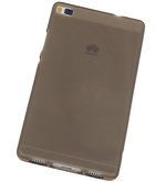Hoesje voor Huawei P8 TPU Transparant Grijs