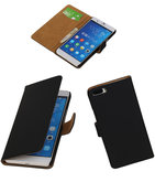 Zwart Honor 6 Plus Book/Wallet Case/Cover