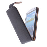 Polar Echt Lederen Hoesje voor Samsung Galaxy S4 Flipcase Zwart