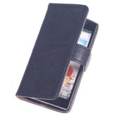 Polar Echt Lederen Zwart Hoesje voor LG L90 Bookstyle Wallet