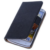 Polar Echt Lederen Zwart Hoesje voor Huawei Ascend Y530 Bookstyle Wallet
