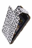Hoesje voor Samsung Galaxy S4 Mini - Luipaard Wit Classic Flipcase Hoesje voor Samsung Galaxy S4 Mini - Luipaard Wit Classic Flipcase